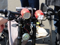 Zlot EV Żyrardów 2011 - elektryczny jednoślad zbudowany przez firmę Velokraft