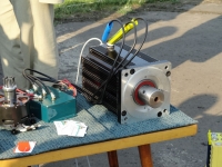 Zlot EV Żyrardów 2011 - prototypy elementów napędów firmy Extreme BLDC